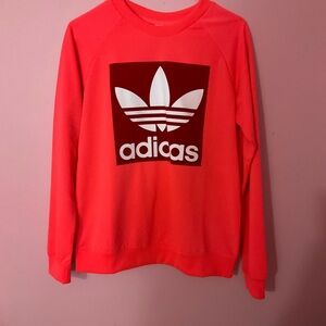 ‼️❣️ADIDAS RED CREW NECK SWEATER VIBRANT DESIGN🌹❣️‼️